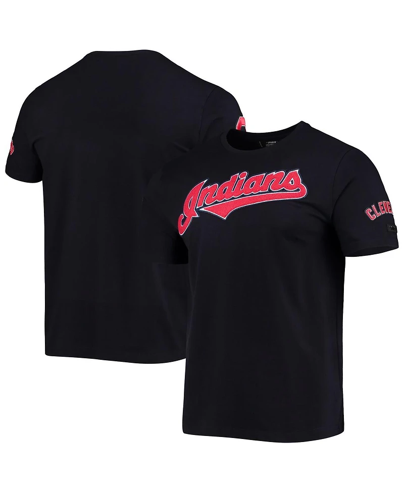 Men's Pro Standard Navy Cleveland Indians Team Logo T-shirt
