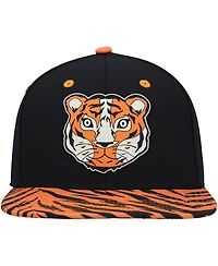 Big Boys and Girls Explore Black Explore Tiger Snapback Hat
