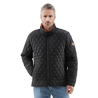 RefrigiWear Big & Tall Lightweight Diamond Quilted Jacket Versatile Fall Jacket, Warm Layered Outerwear