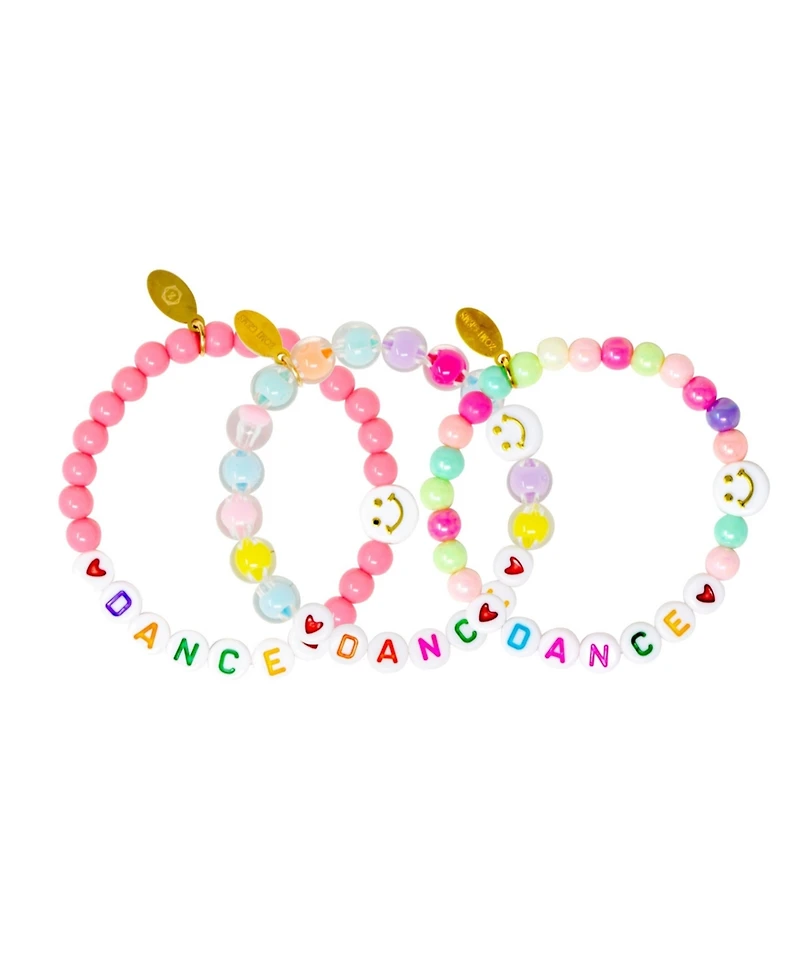 Zomi Gems Girls Dance & Smile Bead Bracelet Set
