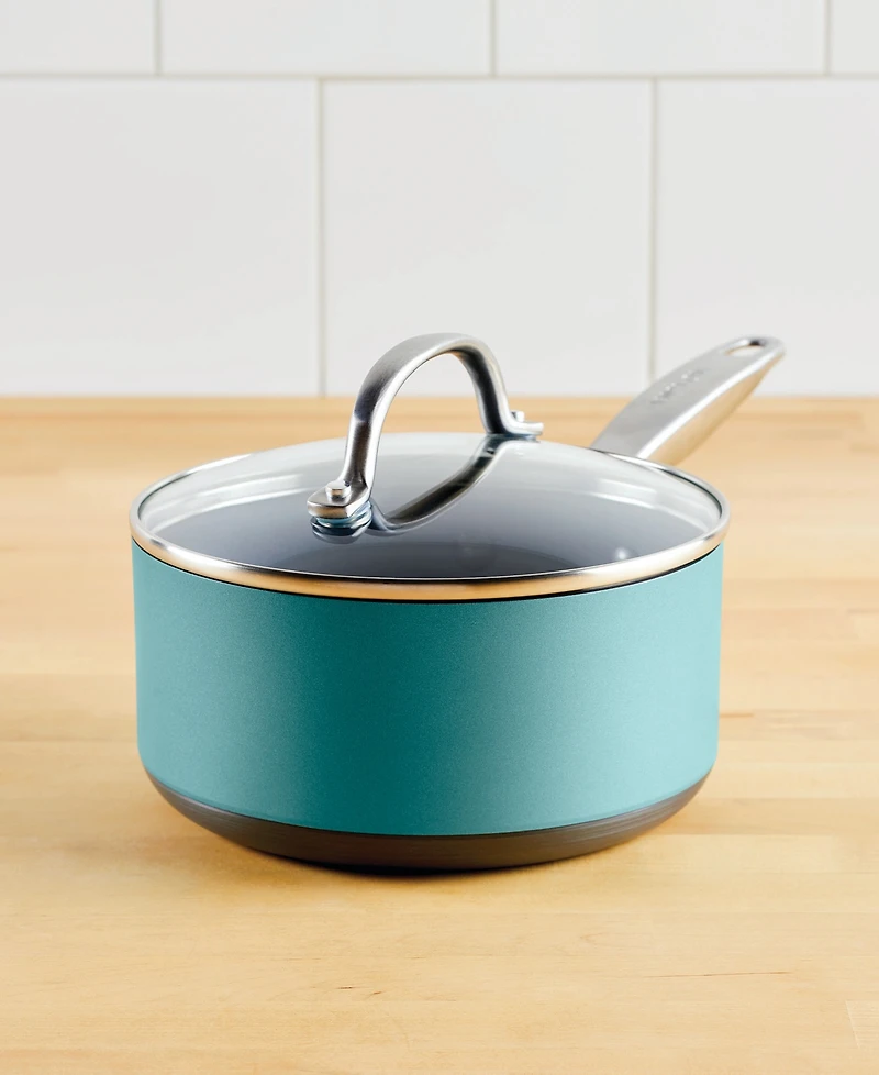 Anolon Achieve Hard Anodized Nonstick 2 Quart Sauce Pan with Lid