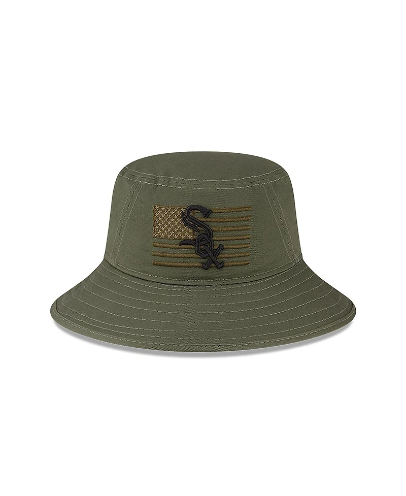 Men's New Era Green Chicago White Sox 2023 Armed Forces Day Bucket Hat