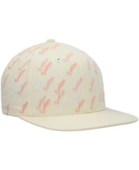 Men's Cookies Cream Triple Beam Allover Print Snapback Hat