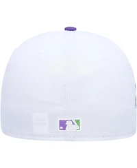 Men's New Era White Arizona Diamondbacks Side Patch 59FIFTY Fitted Hat