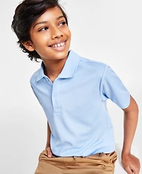 Nautica Big Boys Uniform Quick Dry Short Sleeve Performance Stretch Polo