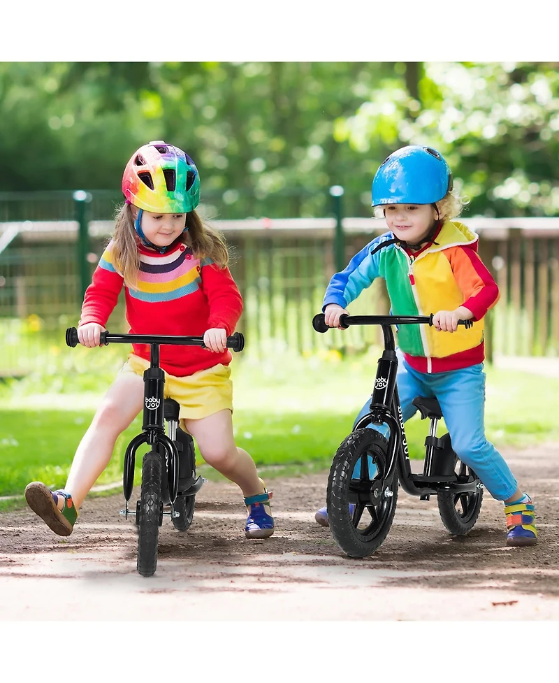 11'' Kids Balance Bike w/ Footrest No Pedal Toddler Training Bike