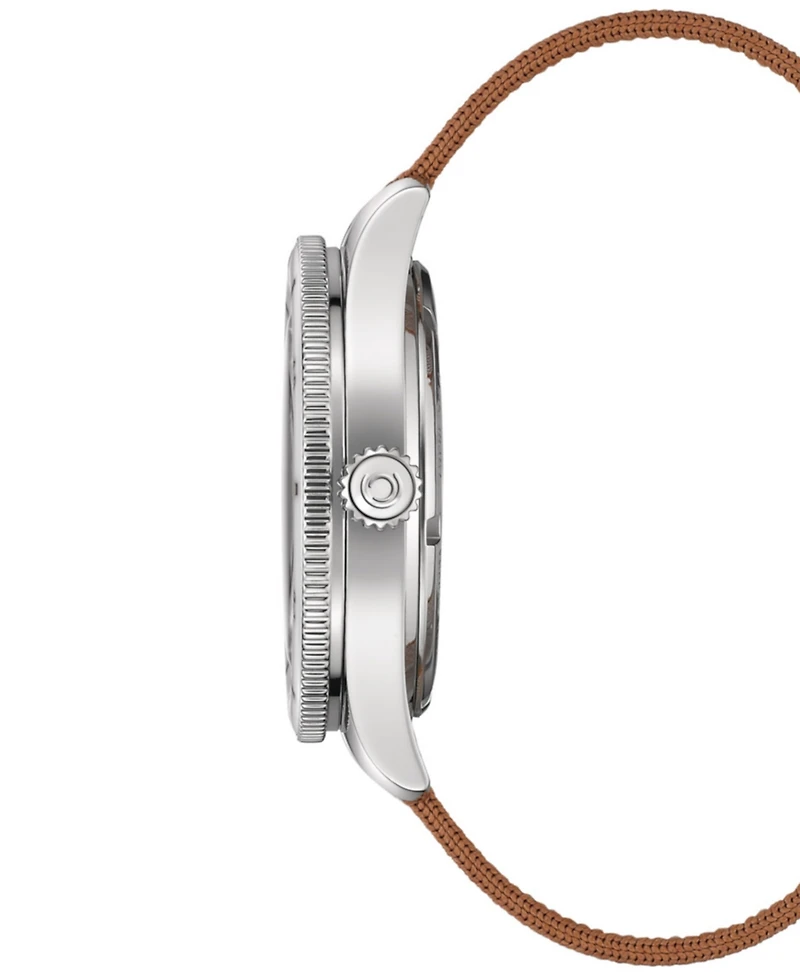 Certina Women's Swiss Automatic Ds PH200M Diamond (1/20 ct. t.w.) Beige Synthetic Strap Watch 39mm