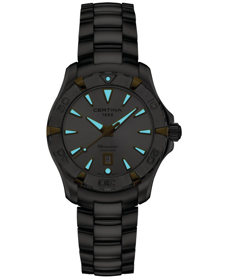 Certina Women's Swiss Ds Action Stainless Steel Bracelet Watch 34mm