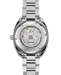 Certina Men's Swiss Automatic Ds-2 Stainless Steel Bracelet & Brown Leather Strap Watch 41mm Gift Set
