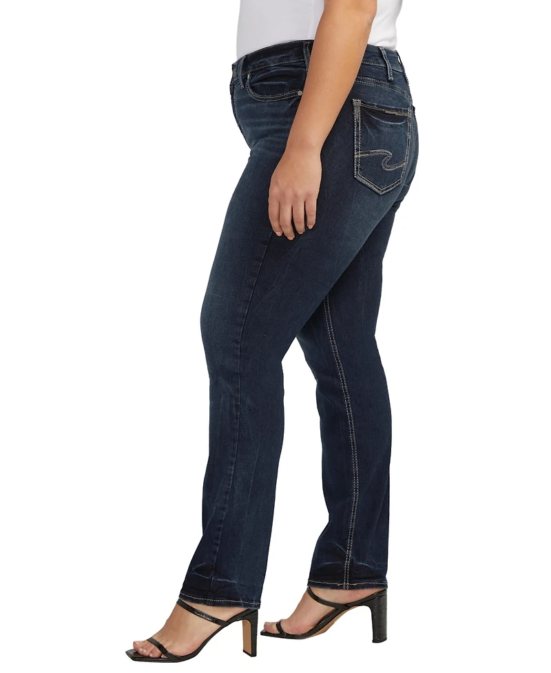 Silver Jeans Co. Plus Suki Mid Rise Straight Leg