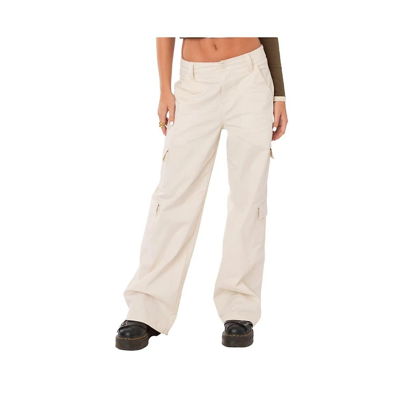 Edikted Women's Cargo Pants With Pockets