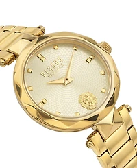 Versus Versace Women's Two-Hand Quartz Covent Garden Gold-Tone Stainless Steel Bracelet 36mm