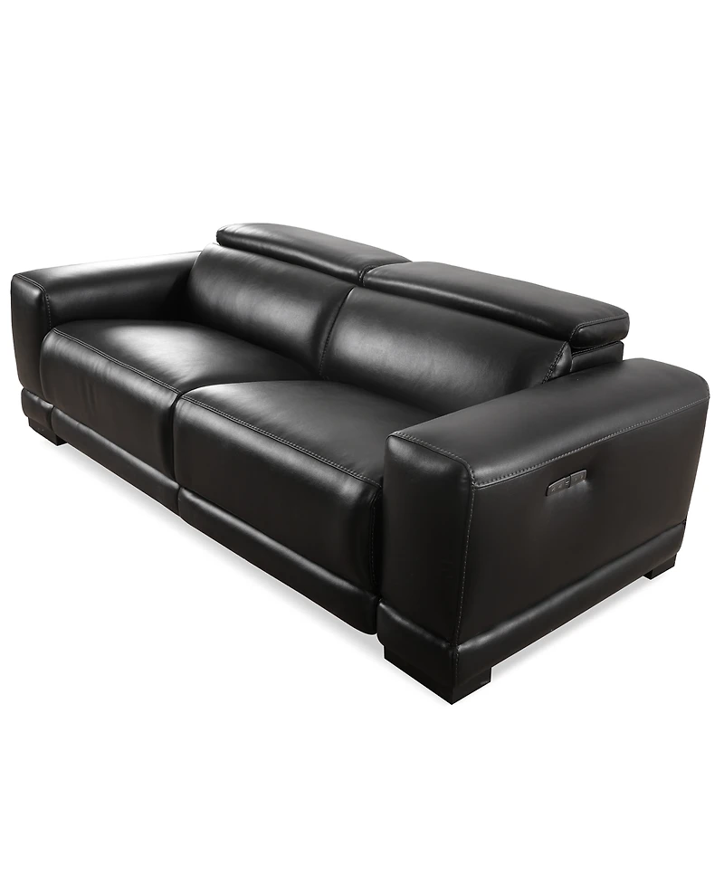 Closeout! Krofton 2-Pc. Beyond Leather Fabric Sofa with 2 Power Motion Recliners, Created for Macy's