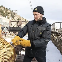 RefrigiWear Men's Insulated Leather Work Gloves - Warm, Durable, Foam Padded, 0°F Cold Weather Rating