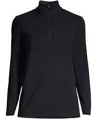Lands' End Plus Anyweather Fleece Quarter Zip Pullover