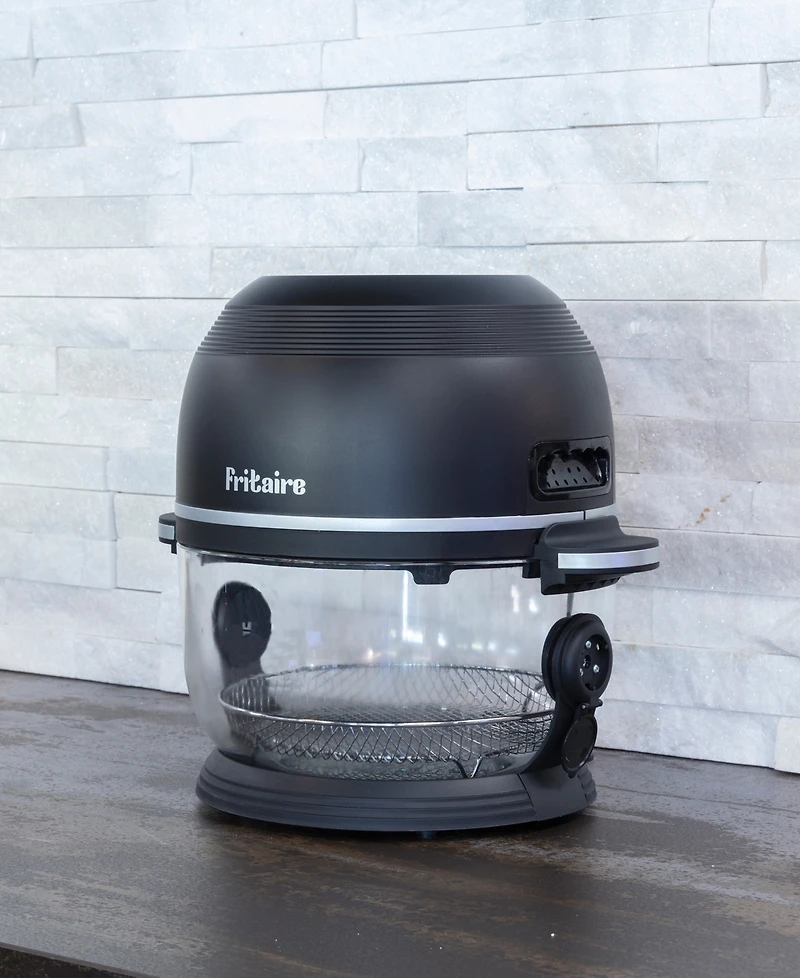 Fritaire Self Cleaning Glass Bowl Air Fryer Set, 4 Piece