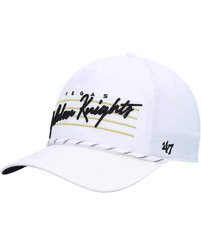 Men's '47 Brand White Vegas Golden Knights Downburst Hitch Snapback Hat