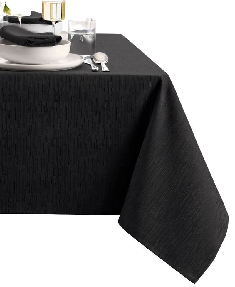 Continental Solid Texture Water and Stain Resistant Tablecloth