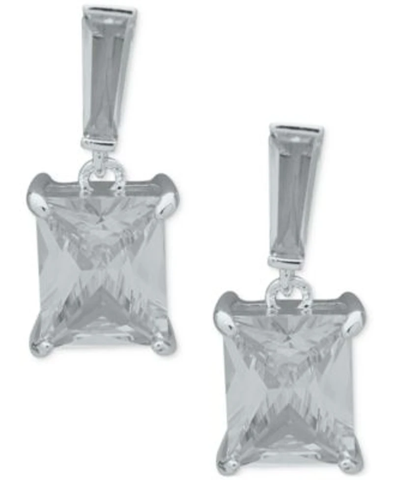 Anne Klein Silver Tone Or Gold Tone Cubic Zirconia Earrings Collection