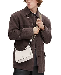 Coach Small Crossgrain Leather Hobo Crossbody Bag