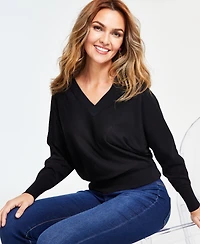 I.n.c. International Concepts Women's V-Neck Sweater, Created for Macy's
