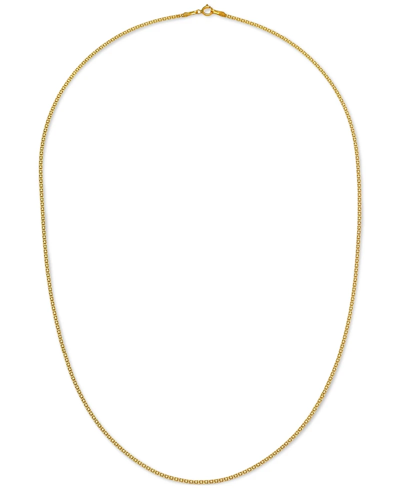 20" Bismark Link Chain Necklace (1-1/2mm) in 14k Gold