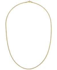 20" Bismark Link Chain Necklace (1-1/2mm) in 14k Gold