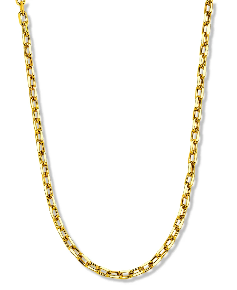 Paperclip Link 24" Chain Necklace (3-5/8mm) in 14k Gold
