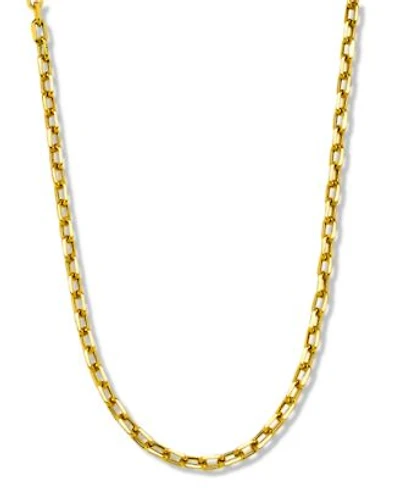 Paperclip Link Chain Necklace 3 5 8mm Collection In 14k Gold