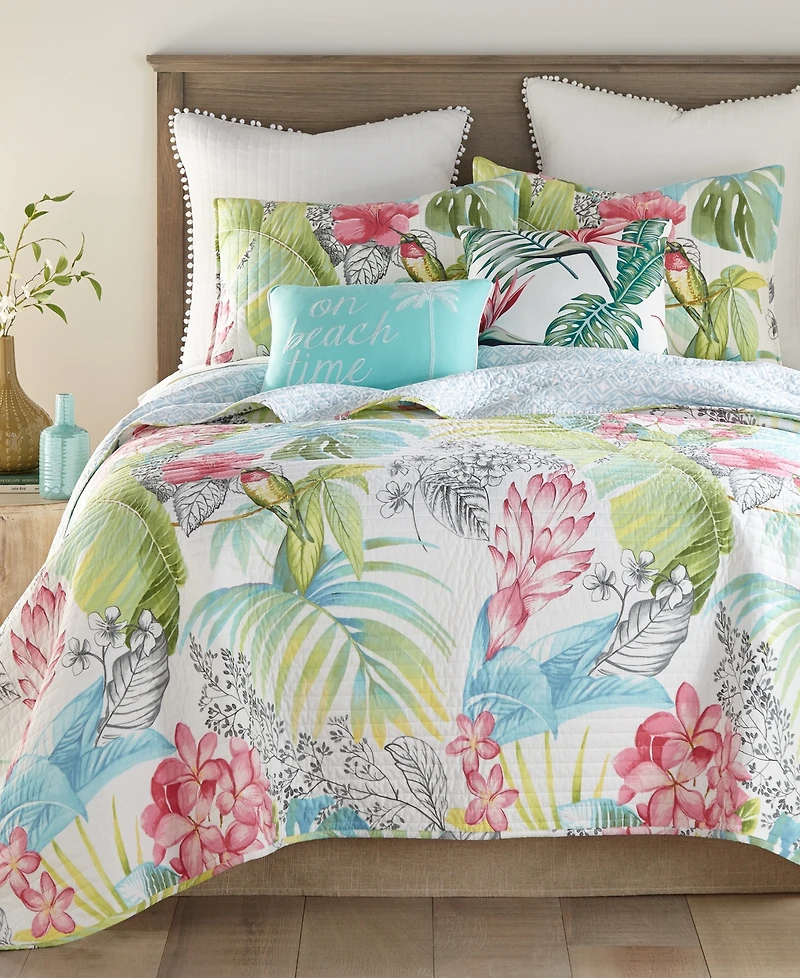 Levtex Kalani Tropical Motif Reversible 2-Pc. Quilt Set, Twin/Twin Xl
