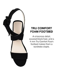 Journee Signature Women's Hether Block Heel Sandals