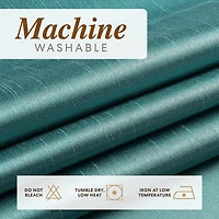 GoodGram Montauk Accents 2 Pack Ultra Luxurious Faux Silk Sheer Grommet Top Curtain Panels