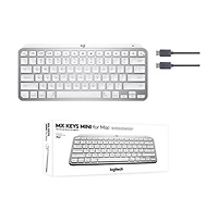 Logitech Mx Keys Mini Tkl Bluetooth Keyboard For Apple mac Os, iPad Os - Pale Gray