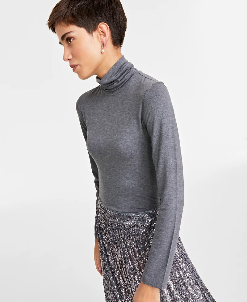 On 34th Women's Modal Long Sleeve Turtleneck, Created for Macy's