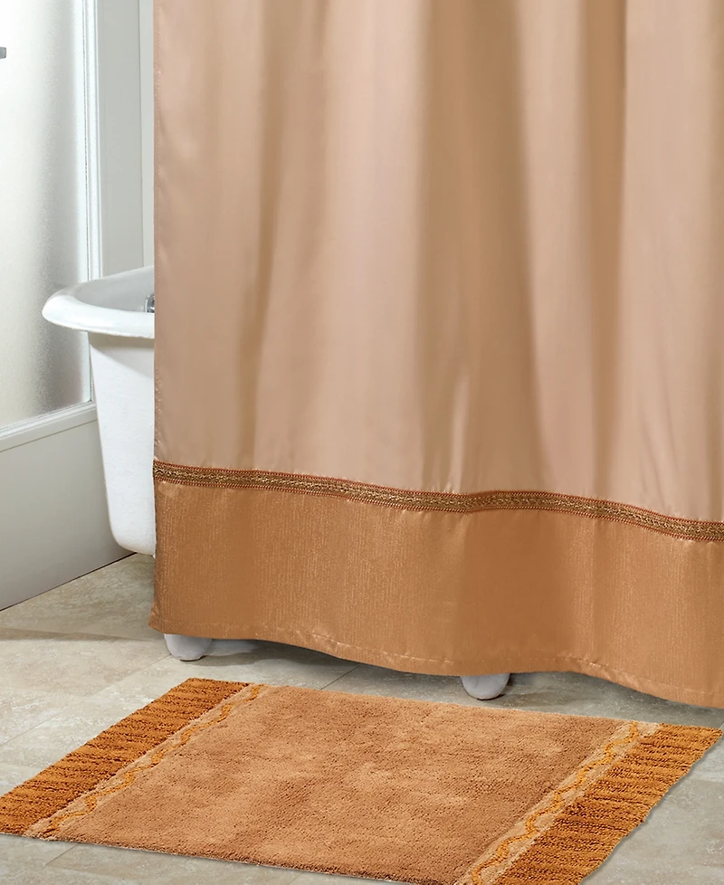 Avanti Braided Medallion Colorblocked Bath Rug, 20" x 30"