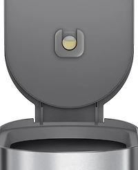simplehuman 45 Liter Slim Kitchen Trash Can with Liner Pocket, Stainless Steel with Grey Plastic Lid