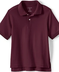 Lands' End Boys Short Sleeve Interlock Polo Shirt