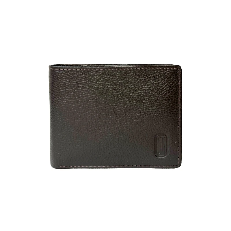 Club Rochelier Men's Slim Wallet with Zippered Pocket