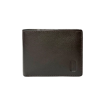 Club Rochelier Men's Slim Wallet with Zippered Pocket