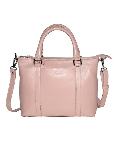 Club Rochelier Leather Crossbody Bag with Top Handles