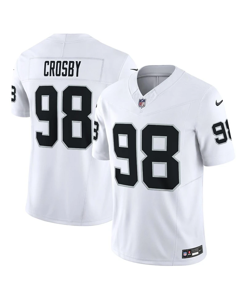 Men's Nike Maxx Crosby White Las Vegas Raiders Vapor F.u.s.e. Limited Jersey