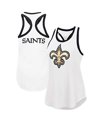 Women's G-iii 4Her by Carl Banks White New Orleans Saints Tater Tank Top