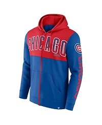 Men's Fanatics Royal Chicago Cubs Walk Off Fleece Full-Zip Hoodie