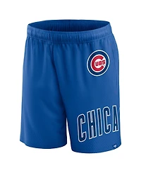 Men's Fanatics Royal Chicago Cubs Clincher Mesh Shorts