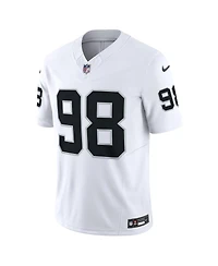 Men's Nike Maxx Crosby White Las Vegas Raiders Vapor F.u.s.e. Limited Jersey
