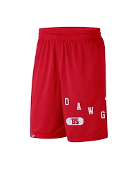 Men's Nike Red Georgia Bulldogs Wordmark Performance Shorts