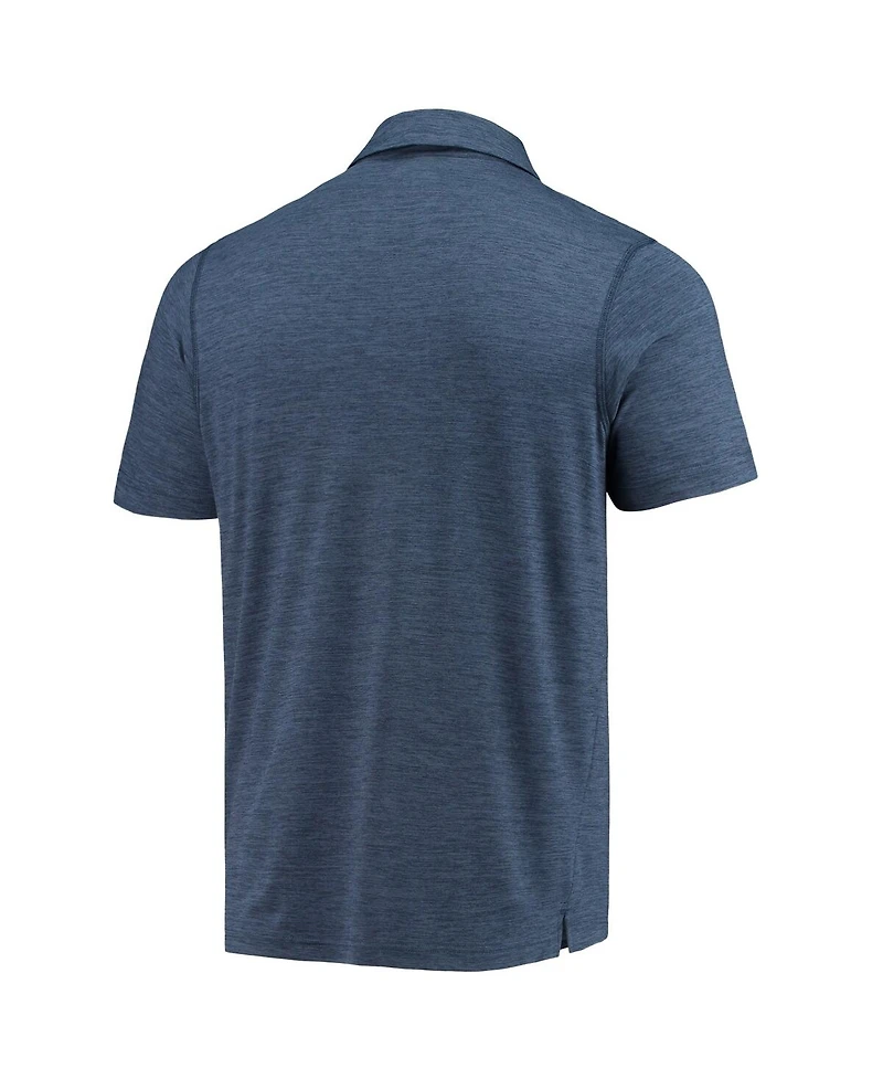 Men's Columbia Navy Auburn Tigers Tech Trail Omni-Shade Polo Shirt