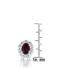 C.z. Sterling Silver Cubic Zirconia Celebrity-inspired Stud Earrings