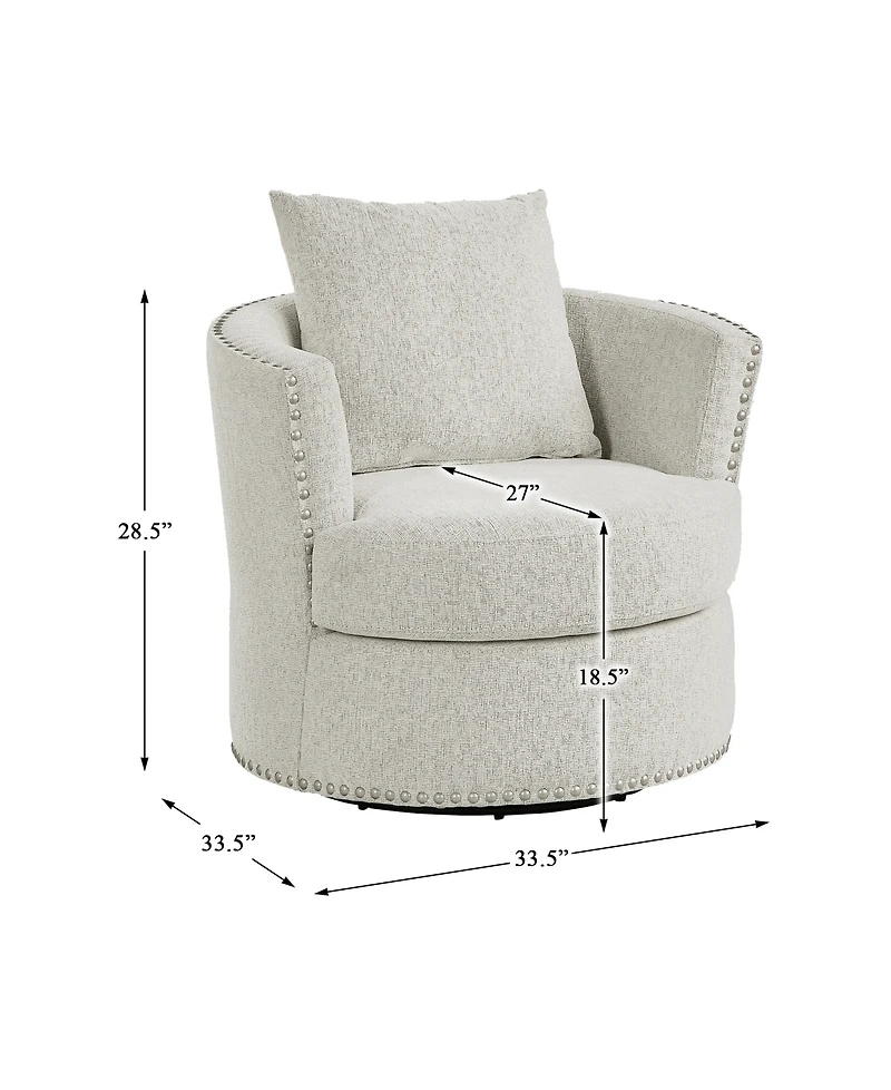White Label Dickinson 33.5" Swivel Chair