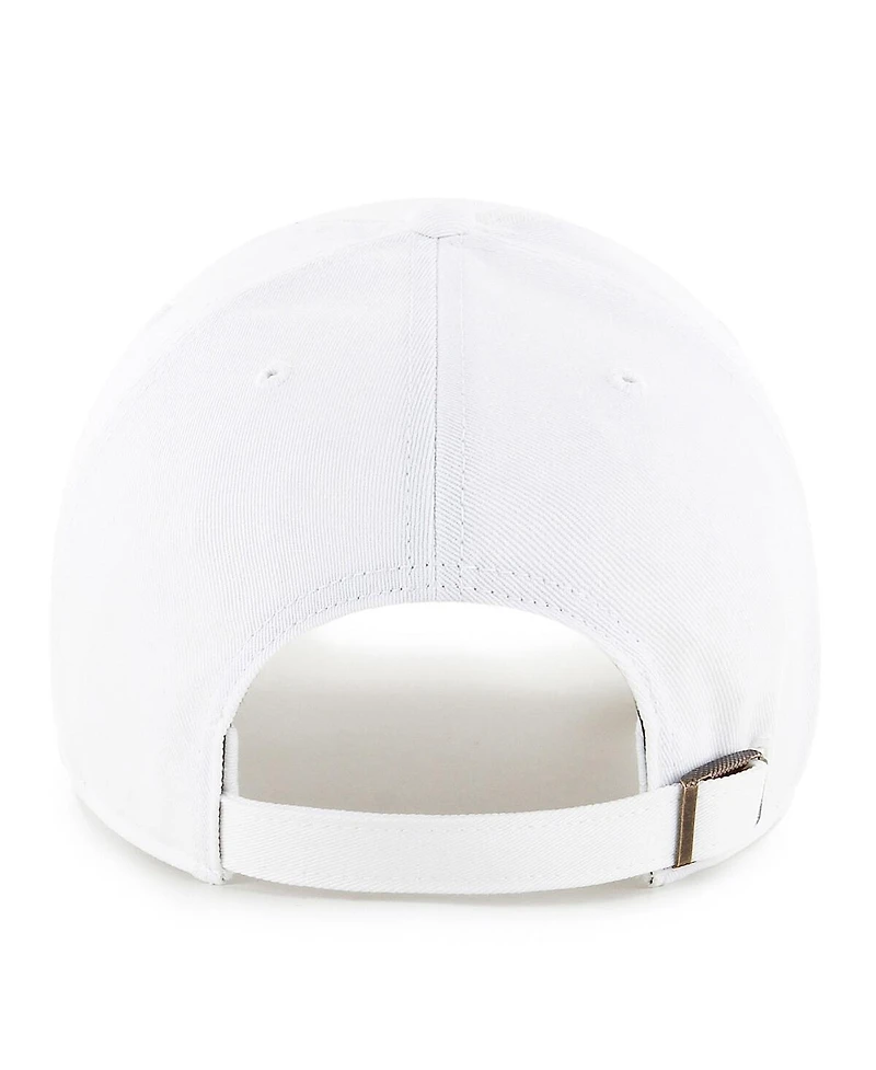 Men's '47 Brand White Fresno State Bulldogs Clean Up Adjustable Hat